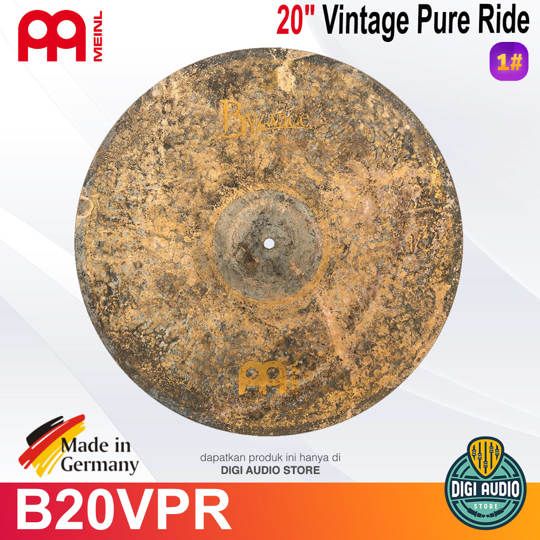 Meinl B20VPR 20 inch Vintage Pure Ride Byzance Vintage Cymbal