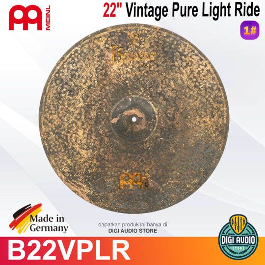 Meinl B22VPLR 22 Vintage Pure Light Ride Byzance Vintage