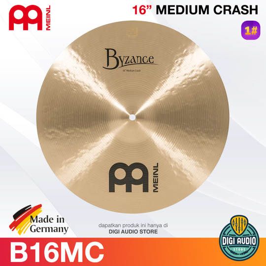 MEINL Cymbal Byzance Traditional 16 Inch Medium Crash [ B16MC ]