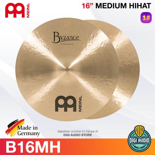 Cymbal Drum 16 Inch Medium Hihat Meinl Byzance Traditional - B16MH