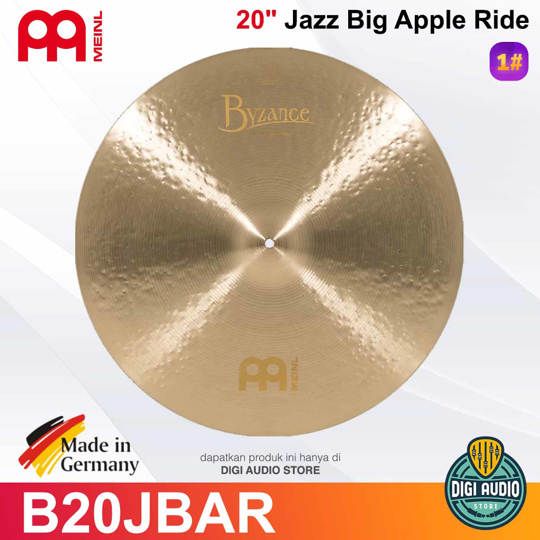 Cymbal Drum 20 inch Jazz Big Aplle Ride Meinl Byzance Jazz - B20JBAR