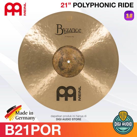 Meinl Byzance Traditional B21POR 21 inch Polyphonic Ride Cymbal