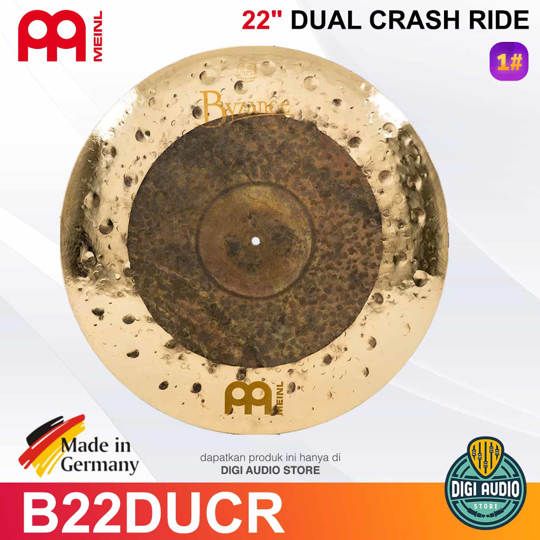 Meinl B22DUCR 22 inch Extra Dry Dual Crash Ride Byzance Extra Dry