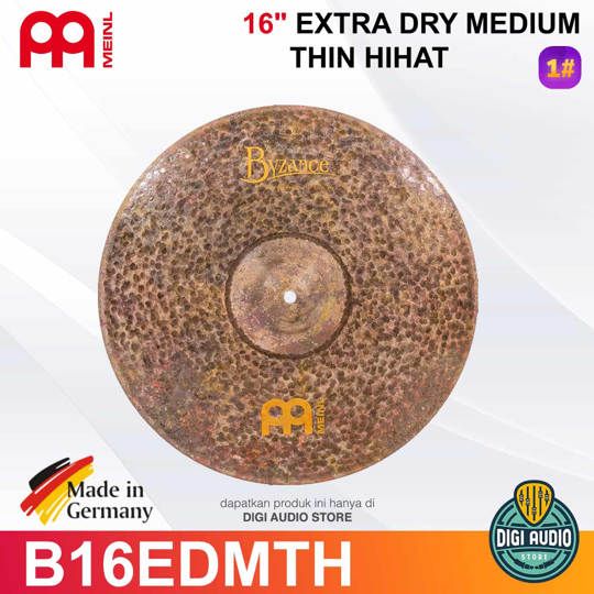 Meinl B16EDMTH 16 inch Byzance Extra Dry Medium Thin Hihat