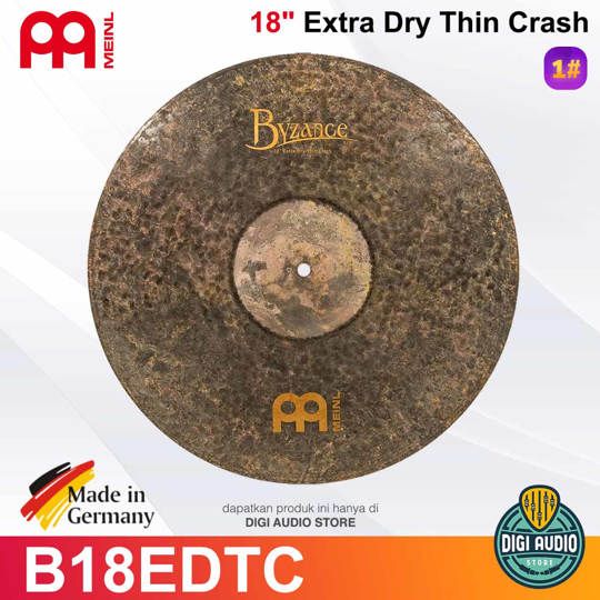 Cymbal Drum Meinl B18EDTC 18 inch Thin Crash Byzance Extra Dry