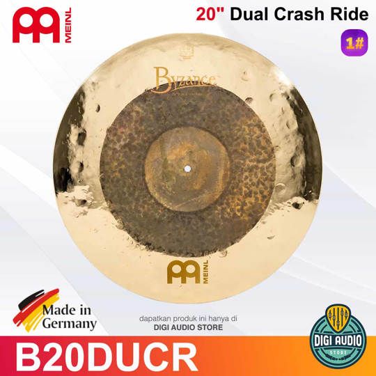 Meinl B20DUCR 20 inch Extra Dry Dual Crash Ride Byzance Extra Dry