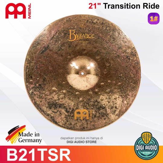 Cymbal Drum Meinl B21TSR 21 inch Transition Ride Byzance Extra Dry
