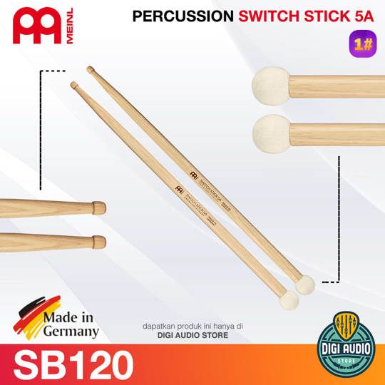 Percussion Stick + Mallet Combo SWITCH STICK 5A - American Hickory - Meinl SB120