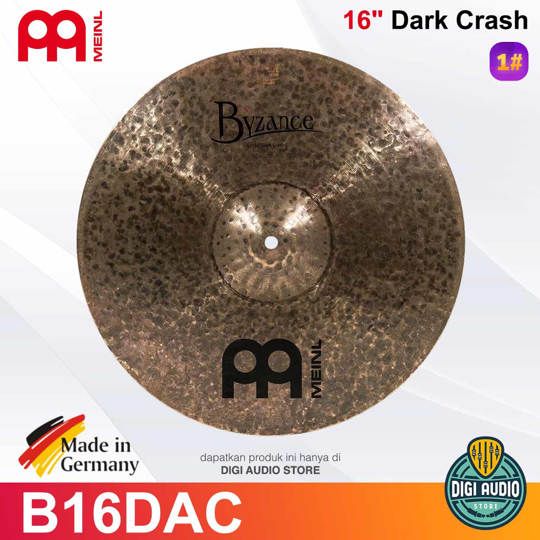 Cymbal Drum Meinl B16DAC 16 inch Dark Crash Byzance Dark