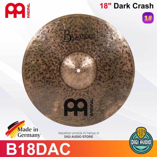 Cymbal Drum Meinl B18DAC 18 inch Dark Crash Byzance Dark