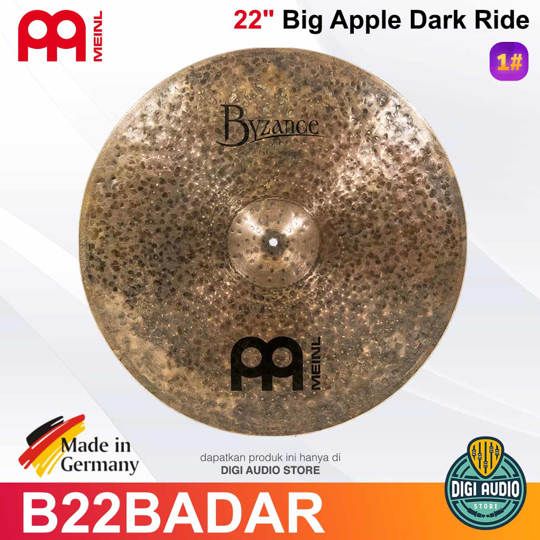 Cymbal Drum Meinl B22BADAR - 22 inch Big Apple Dark Ride Byzance Dark