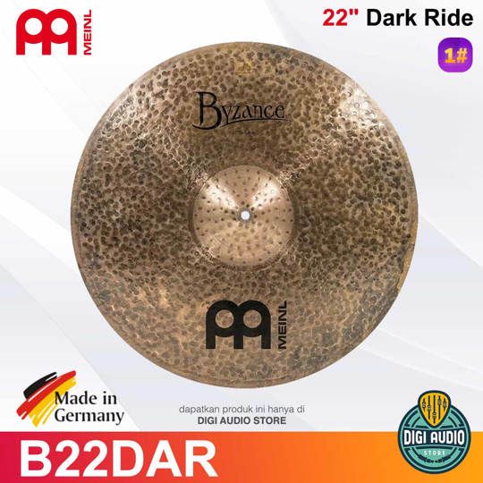 Meinl B22DAR 22 inch Dark Ride Byzance Dark Cymbal