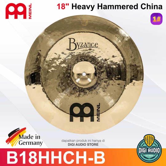Cymbal Drum Meinl B18HHCH-B Heavy Hammered China Brilliant Byzance