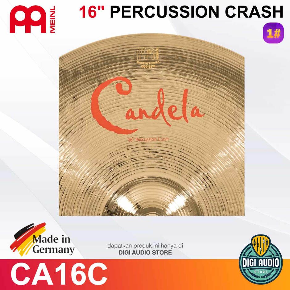Meinl Cymbal Candela CA16C 16 inch Crash Percussion Cymbal