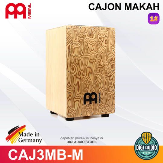 Meinl Percussion String Cajon CAJ3MB-M - Makah Burl Frontplate