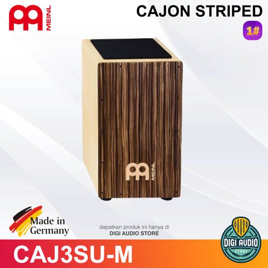 Meinl Percussion String Cajon CAJ3SU-M Kahon with Striped Umber Frontplate