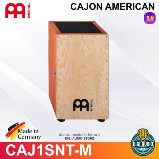 Meinl CAJ1SNT-M SNARE COLLECTION TURBO CAJON - Cajon with American White Ash Frontplate