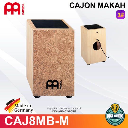 Meinl Percussion Pick Up Pedal Cajon CAJ8MB-M Kahon with Makah-Burl Wood Frontplate