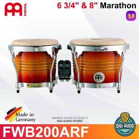 Meinl Percussion Free Ride Bongo FWB200ARF 6 3/4 & 8 Inch