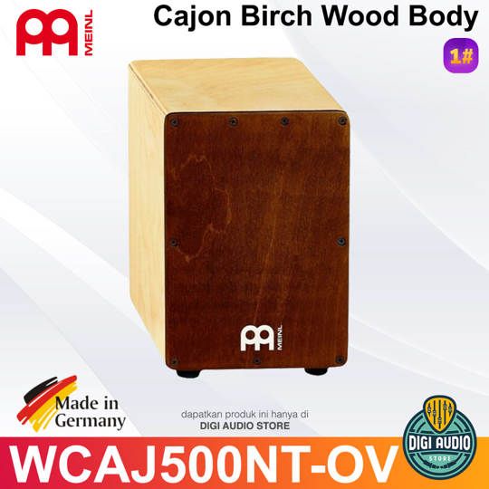 MEINL Cajon with Birch Wood Body, Ovangkol Frontplate  - WCAJ500NT-OV