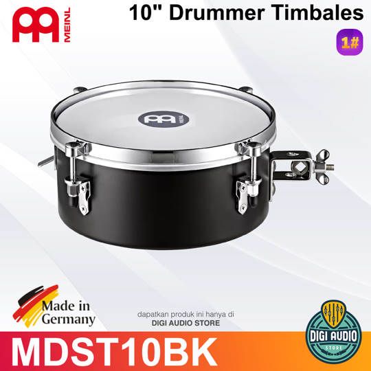 MEINL MDST10BK 10 inch Drummer Snare Timbales, Black