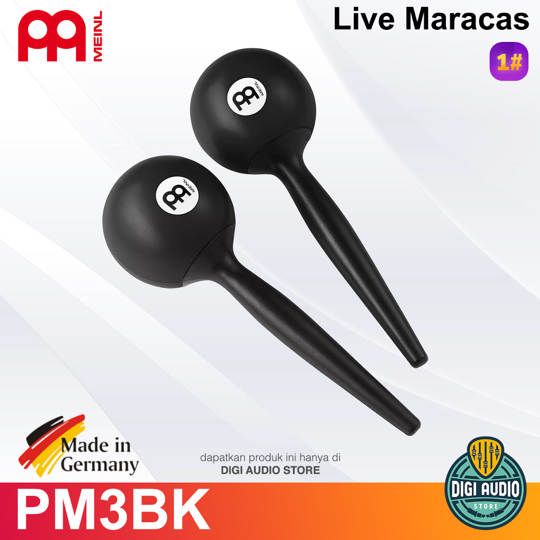Meinl PM3BK Live Maracas, Black