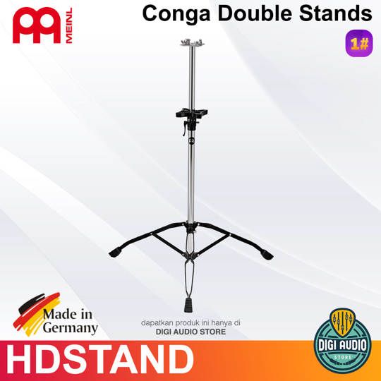 MEINL CONGA DOUBLE STAND HEIGHT ADJUSTABLE STAND FOR HEADLINER CONGAS - HDSTAND
