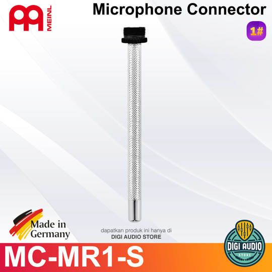  MEINL ROD WITH THREADED MICROPHONE CONNECTOR, SHORT CHROME PLATED STEEL - MC-MR1-S