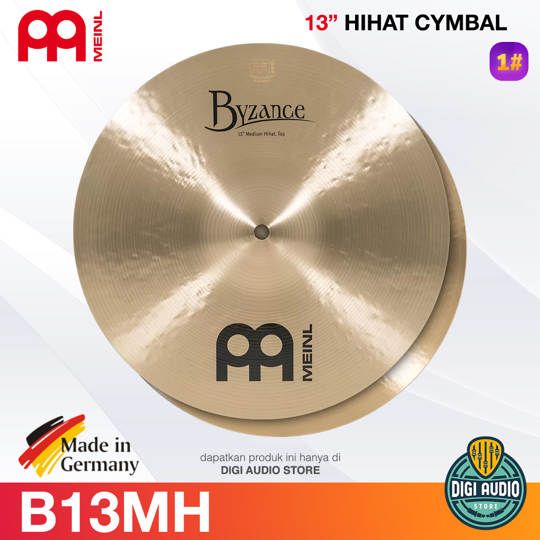 Cymbal Drum 13 inch Medium HiHat Meinl Byzance Traditional - B13MH