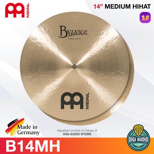 Cymbal Drum 14 inch Medium HiHat Meinl Byzance Traditional - B14MH