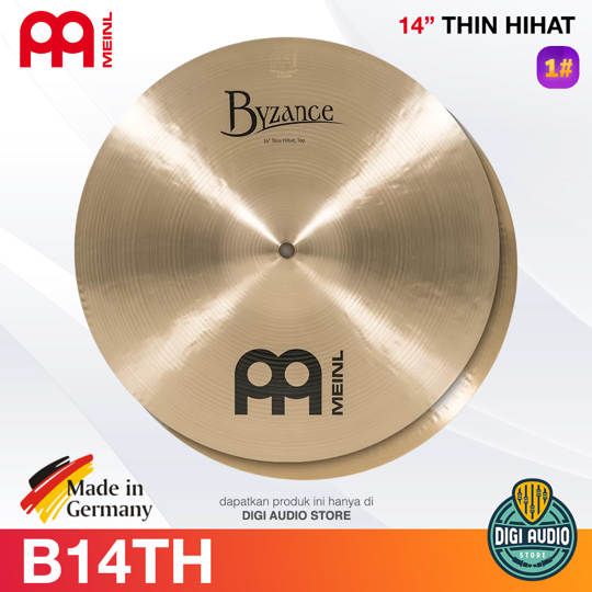 Cymbal Drum 14 inch HiHat Meinl Byzance Traditional - B14TH