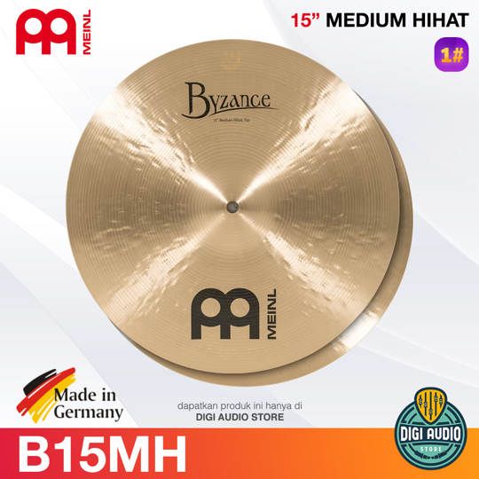 Cymbal Drum 15 inch Medium HiHat Meinl Byzance Traditional - B15MH
