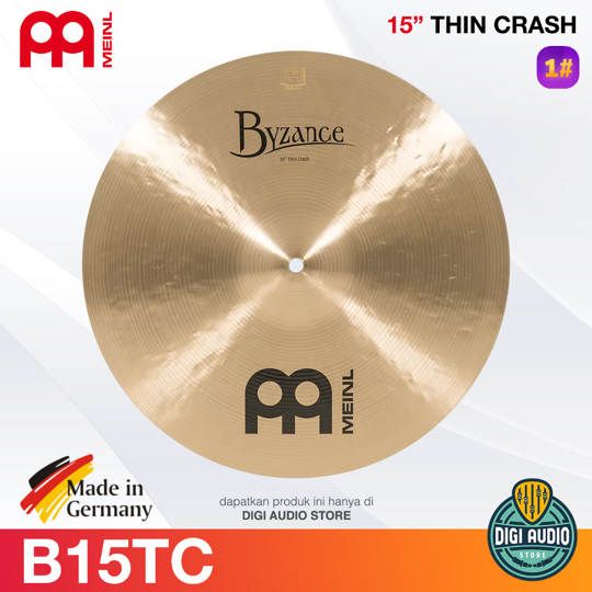 Cymbal Drum 15 inch Thin Crash Meinl Byzance Traditional - B15TC