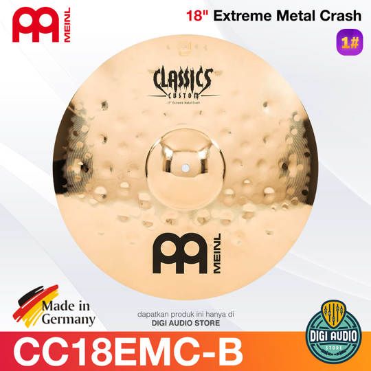Cymbal Drum 18 inch Crash Classics Custom Extreme Metal - Meinl CC18EMC-B