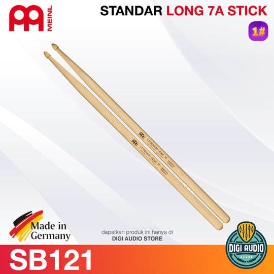 Stick Drum MEINL SB121 Standard Long 7A Drumstick American Hickory