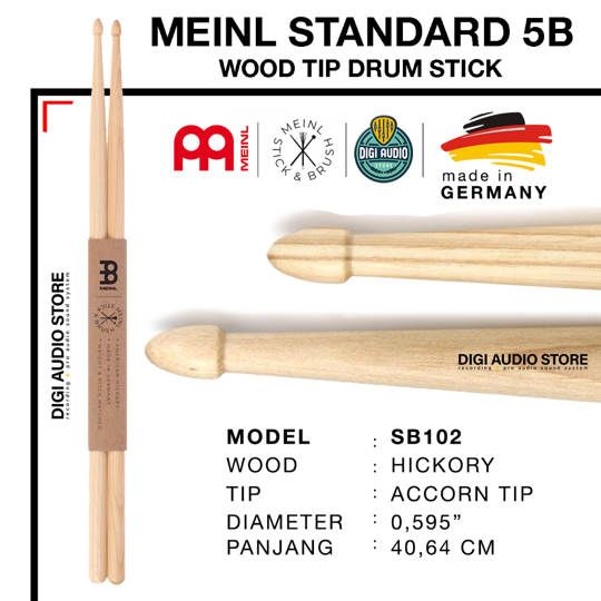 Stick Drum MEINL SB102 Standard 5B Drumstick American Hickory
