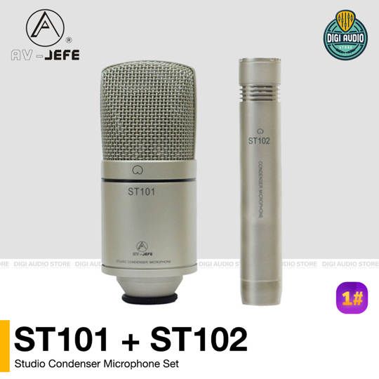 Microphone Condenser Studio Set AV-JEFE ST101 + ST102