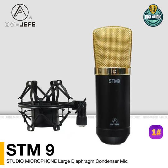 Vocal Recording Microphone Condenser Studio & Shock Mount AV-JEFE STM 9