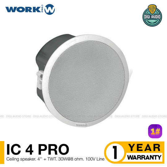 Speaker Ceiling Pasif 4 Inch 30 Watt 8 Ohm - WORK PRO IC 4 PRO