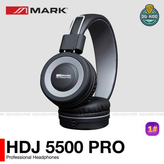 Headphone MARK HDJ 5500 PRO - Close Headphone 32 Ohm include Adapter Mini Jack 3.5mm