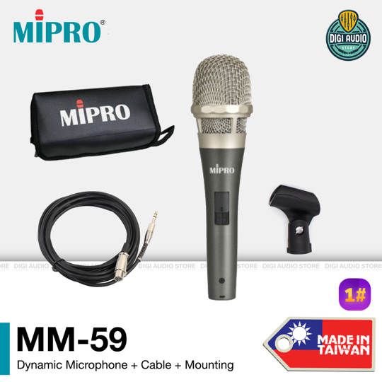 Vocal Microphone Dynamic Supercardioid - MIPRO MM-59 - MM59