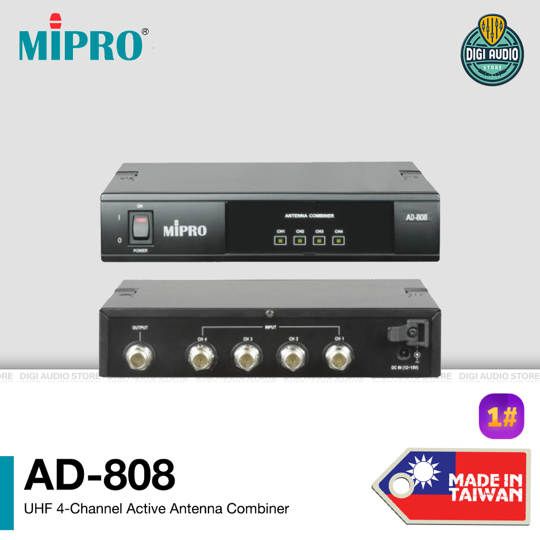 MIPRO AD-808 UHF 4 Channel Active Antena Combiner