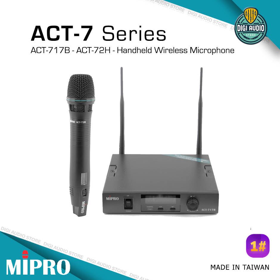 Wireless Microphone MIPRO ACT-717B + ACT-72H - Mic Handheld
