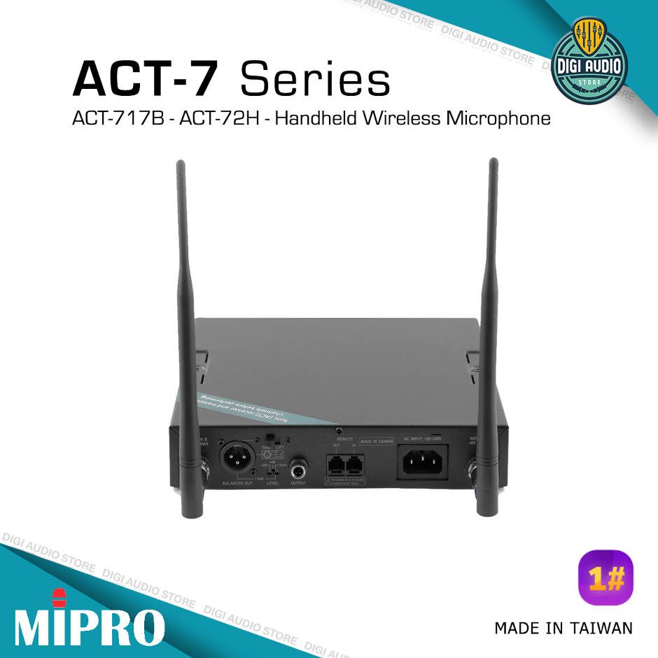 Wireless Microphone MIPRO ACT-717B + ACT-72H - Mic Handheld