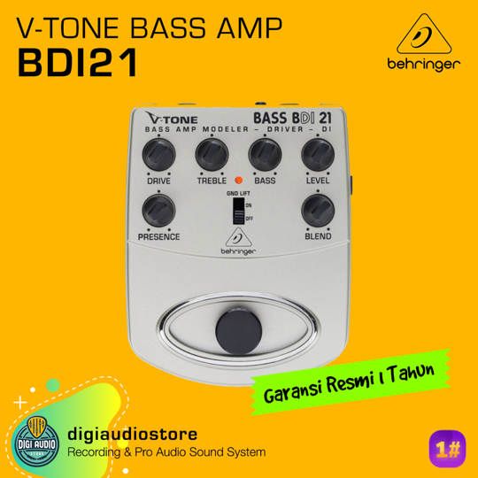 Behringer BDI21 Bass Amp Modeler/Direct Recording Preamp / DI Box