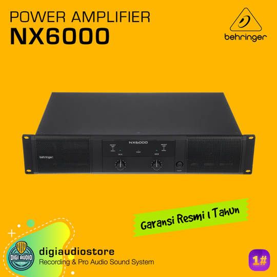 Speaker Power Amplifier Behringer NX6000 Class D 6000 Watt