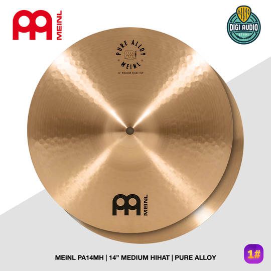 Meinl Cymbal Pure Alloy PA14MH 14 inch Medium Hihat