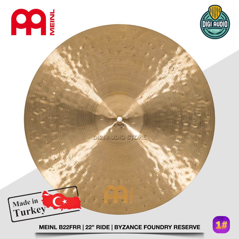 Cymbal Drum Meinl B22FRR - 22 inch Ride Byzance Foundry Reserve Free Stick Drum & Gloves