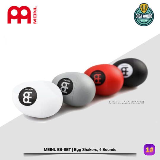 Meinl ES-SET 4 Pcs Egg Shaker Set White, Grey, Red, Black - Percussion