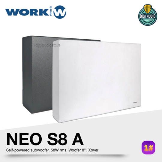 WORK PRO NEO 8A S - Speaker Subwoofer 8 inch + Power Amplifier 58 Watt for Pasif Speaker NEO 3 LINE
